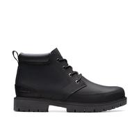 Clarks Mens Leather Lace Up Ankle Boots Rossdale Mid - Black Leather - UK Size 10G - EU Size 44.5 - US Size 11M