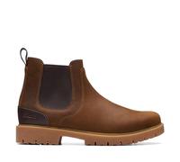 Clarks Mens Leather Smart Chelsea Boot Rossdale Top