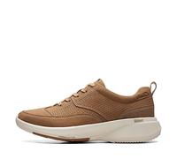 Clarks Mens Lehman Mix Oxford, Dark Sand Textile, 14