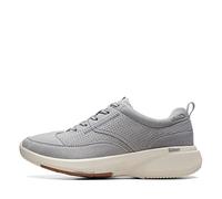 Clarks Mens Lehman Mix Oxford, Grey Textile, 8