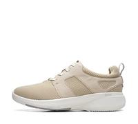 Clarks Men's Lehman Tie Trainers, Ivory, 42 EU