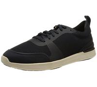 Clarks Men's Lt Lace Sneaker, Navy Knit, 6 UK