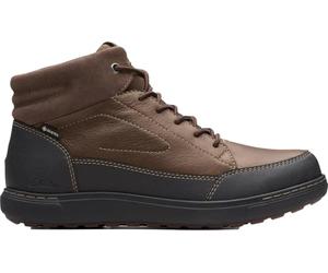 Clarks Men's Mapstone Hi Gore-tex Ankle Boot, Dark Brown Leather, 12 UK