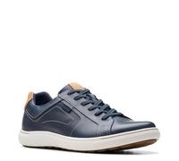 Clarks - Mens Mapstone Lace Shoes, Color Navy Leather, Size: 8 UK Wide