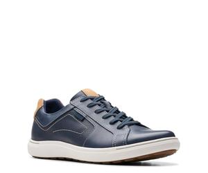 Clarks - Mens Mapstone Lace Shoes, Color Navy Leather, Size: 9.5 UK Wide