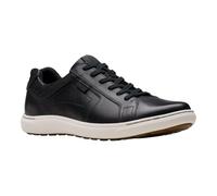Clarks Men's Mapstone Lace Sneaker, Black Leather, 8.5 UK