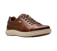 Clarks Men's Mapstone Lace Sneaker, Tan Leather, 11.5 Wide