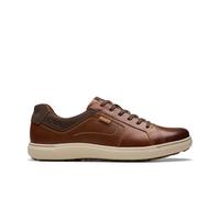 Clarks Men's Mapstone Lace Tan Leather Trainers, Lace Up in Brown | Size: 8.5-Standard Fit Clarks Brown 8.5-Standard Fit