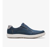 Clarks Men's Mapstone Step Loafer Flat, Navy Nubuck, 7 UK