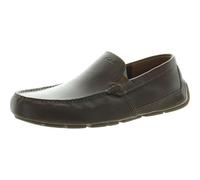 Clarks Men's Markman Plain Driving Style Loafer, Dark Tan Leather, 7.5 UK