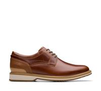 Clarks Mens Monahan Plain, Mahogany Combi Leather, 9 Wide