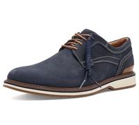 Clarks Men's Monahan Plain Oxford, Navy Nubuck, 10.5 Wide