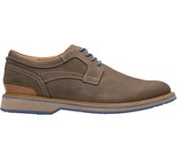 Clarks - Mens Monahan Plain Shoes, Color Grey Nubuck, Size: 11 UK Wide
