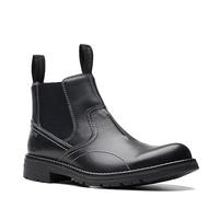 Clarks Men's Morris Easy Chelsea Boot, Black Leather, 12