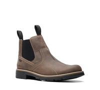 Clarks mens Morris Easy Chelsea Boot, Stone Waxy, 9.5