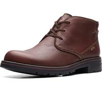 Clarks Men's Morris Peak Waterproof Chukka Boot, Brown Tumbled Leather, 9 UK