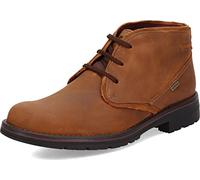 Clarks Men's Morris Peak Waterproof Chukka Boot, Dark Tan Leather, 9 UK