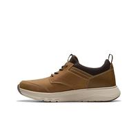 Clarks Men's Motion Trek EZ Sneaker, Dark Tan Lea, 8.5 UK