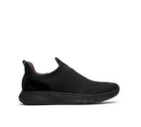 Clarks Mens Motion Trek in Black Knit Slip Ons,Trainers,Lace Up
