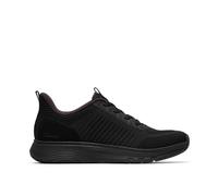 Clarks Men's Motion Trek LT Black Knit Trainers, Lace Up | Size: 8-Standard Fit Clarks Black 8-Standard Fit