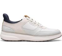 Clarks Men's Mullan Easy Shoes, White Combi, 12 Wide