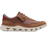 Clarks Men's Nature X One Sneaker, Dark Tan Leather, 10 UK