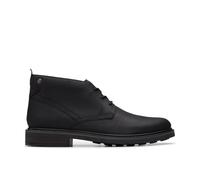 Clarks Premium Men's Newford Mid Chukka Boot, Black Leather, 9.5 UK