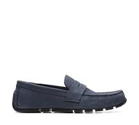 Clarks Men's Oswick Bar Moccasin, Navy Nubuck, 9 UK