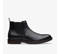 Clarks Men's Paulson Up Black Leather Ankle Boots, Chelsea Boots | Size: 9-Standard Fit Clarks Black 9-Standard Fit