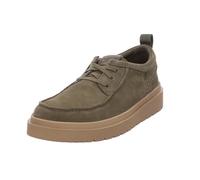 Clarks Mens Polden Moc Derby, Olive Suede, 8 UK