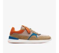 Clarks Mens RaceLite Tor Sand Combination Trainers Suede Sports