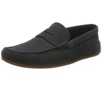 Clarks mens Reazor Penny Mocassins, Blue Navy Nubuck Navy Nubuck, 10.5 UK (45 EU)