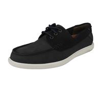 Clarks Mens Relaxed Style Lace Up Deck Shoes - Bratton Boat