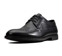 Clarks Men's Ronnie Limit Brogues, Black Black Leather Black Leather, 8.5 UK