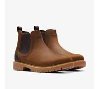Clarks Mens Rossdale Top Black Brown - Chelsea Cushioning Grip UK 9,10,11 G