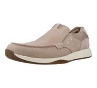 Clarks Men's Sailview Step Loafer Flat, Light Grey Nub, 7 UK