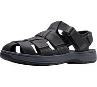 Clarks Men's Saltway Cove Sandals, Black (Black Leather), 6.5 UK