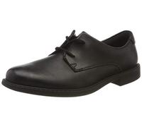 Clarks Men's Scala Loop Youth Lace up School Shoes, Black Leather, 6 UK