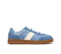 Clarks Mens Seco Speed Dark Sand Suede Trainers,Lace Up