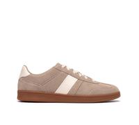 Clarks Men's Seco Speed Dark Sand Suede Trainers, Lace Up in Beige | Size: 8-Standard Fit Clarks Beige 8-Standard Fit