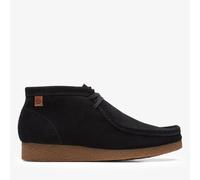 Clarks Shacre Wallabee Boot, mens Chukka, Black (Black Suede), 9 UK (43 EU)