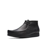 Clarks Men's Shacre Chukka Boot, Black Leather, 9.5 UK