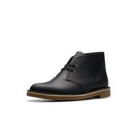 Clarks Men's Shepton Chukka Boot, Black Leather, 11 UK