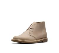 Clarks Men's Shepton Chukka Boot, Taupe Distressed Leather, 8 Wide