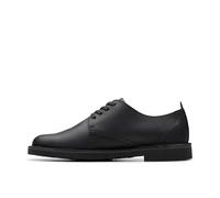 Clarks Men's Shepton Low, Black Leather, 6 UK