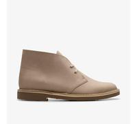 Clarks Mens Shepton Taupe Distressed Boots - Beige - Size UK 7.5