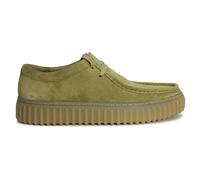 Clarks Torhill Lo Suede Men's Lace Up Shoes - Light Olive - Size:UK 7.5