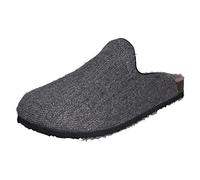 Clarks Mens Slip On Mule Slippers Fireside Snug - Grey Textile - UK Size 10G - EU Size 44 - US Size 11M