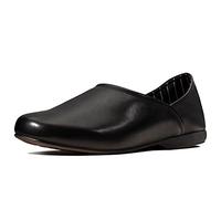 Clarks Mens Smart Everyday House Slippers Harston Elite - Black Leather - UK Size 7G - EU Size 41 - US Size 8M