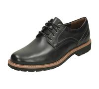 Clarks Originals Men's Derby Shoes Batcombe Hall, Smart Casual Lace-Up Leather, Black